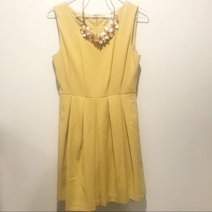 Boutique Mustard A-Line Dress